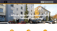 Desktop Screenshot of hegenheimerstrasse.ch