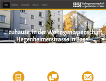 Tablet Screenshot of hegenheimerstrasse.ch